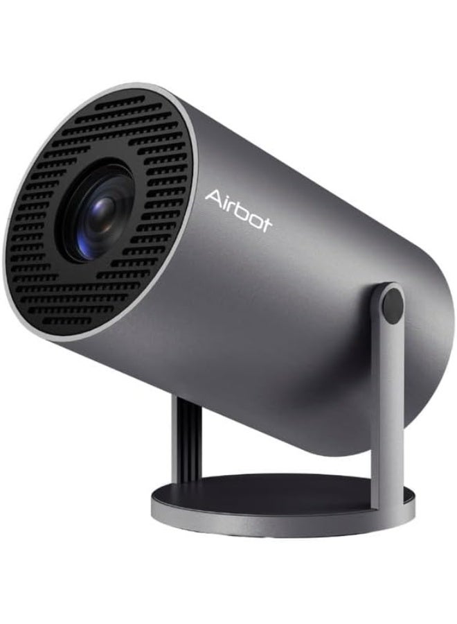 Airbot 1080P/4K Game Projector with Wi-Fi 6, 150 ANSI Lumens, Android 11, 360° Projection, Portable & Lightweight Projector - Image 1